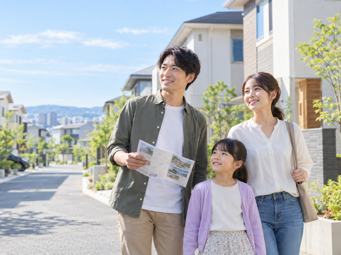 土地・戸建・マンションなど住まい探しを相談するご家族