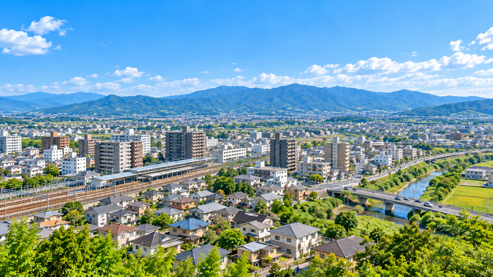 大和郡山市の土地・戸建・マンション探しをイメージした地域画像