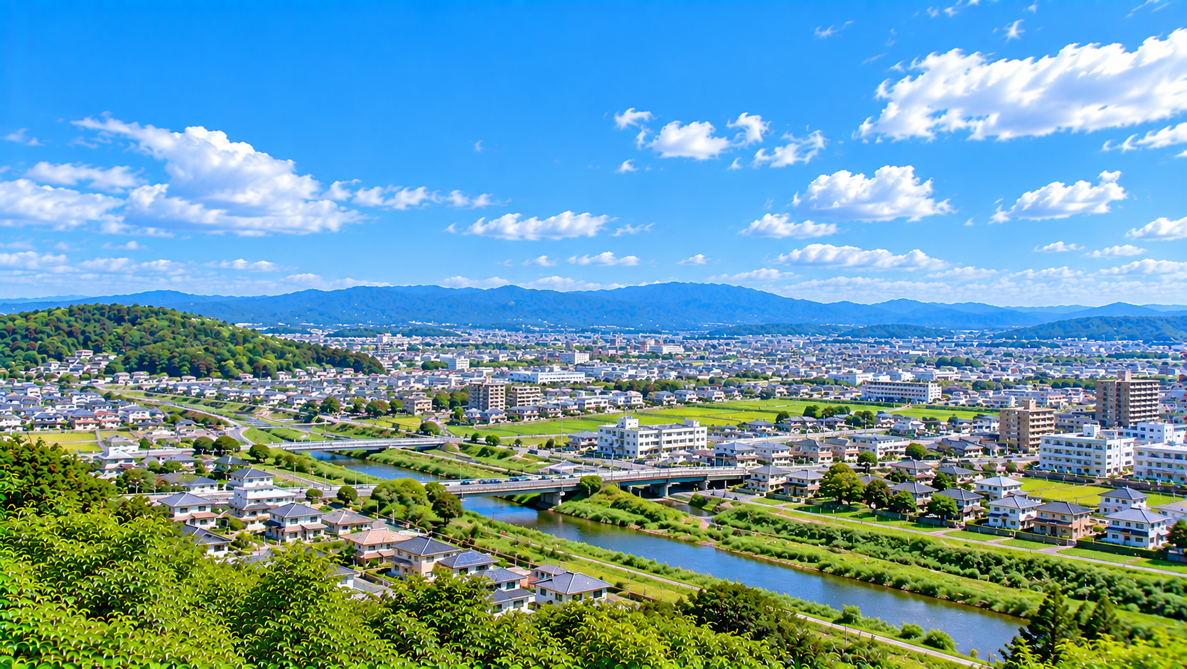 上牧町の土地・戸建・マンション探しをイメージした地域画像